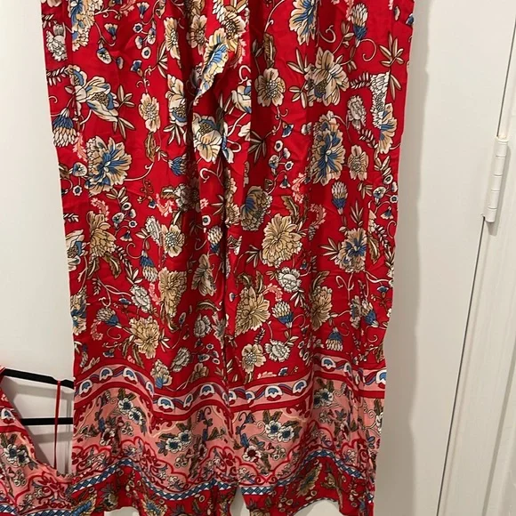 2 piece colorful floral pants set Size Large - Picture 8 of 9
